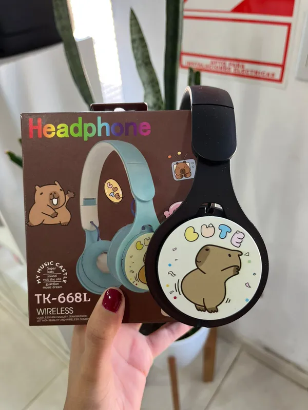 Auricular vincha BT capybara (TK-668L) - FoxCel